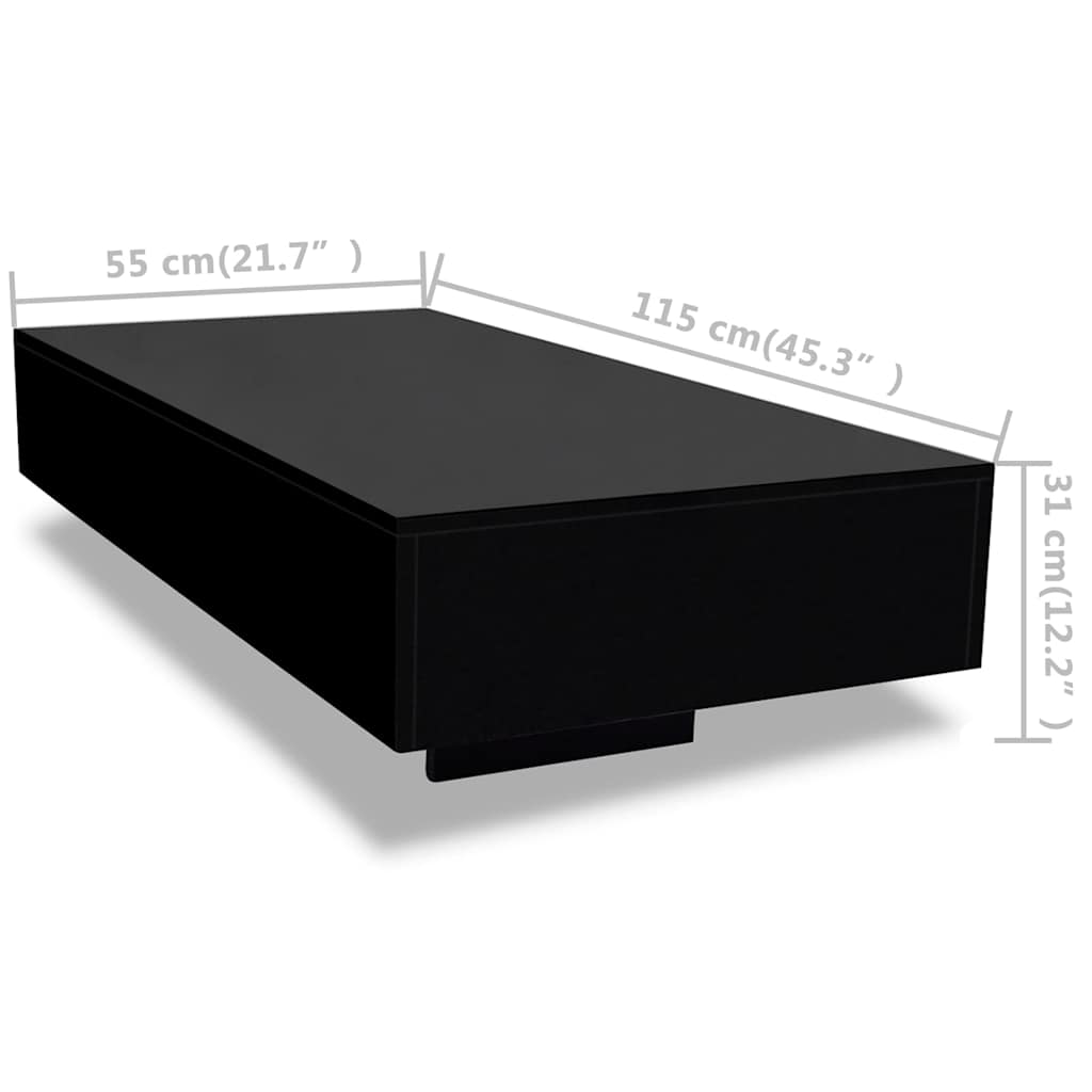 Glossy Black Coffee Table