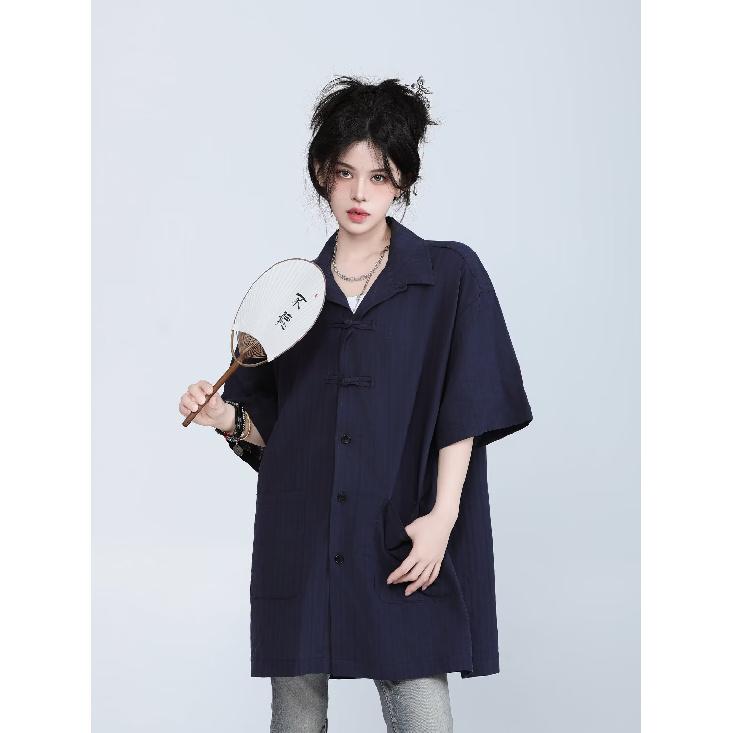 Летняя одежда мужская ретро повседневная рубашка студенческая свободная нишевая дизайнерская забавная новая мужская верхняя часть для ношения на открытом воздухе