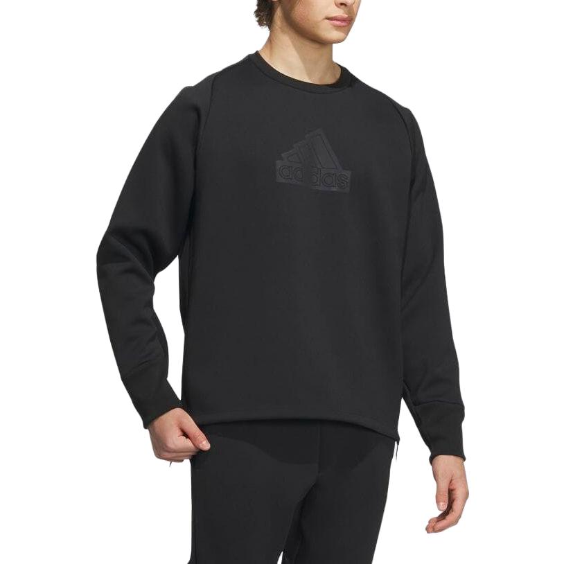 Adidas Authentic Healing Collection Sweatshirts Men's Black Crew Neck Moderate Regular IQ1374