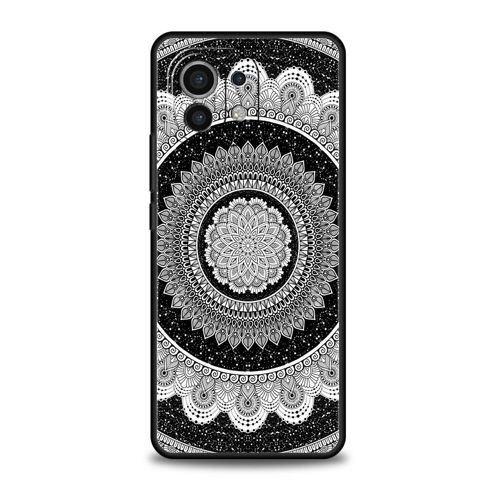 Retro Circular Totem Design Phone Case Cover for Xiaomi Mi 17 15 14 13 12 11 Ultra 15T 14T 13T 12T 11T Pro Lite Soft TPU Shell