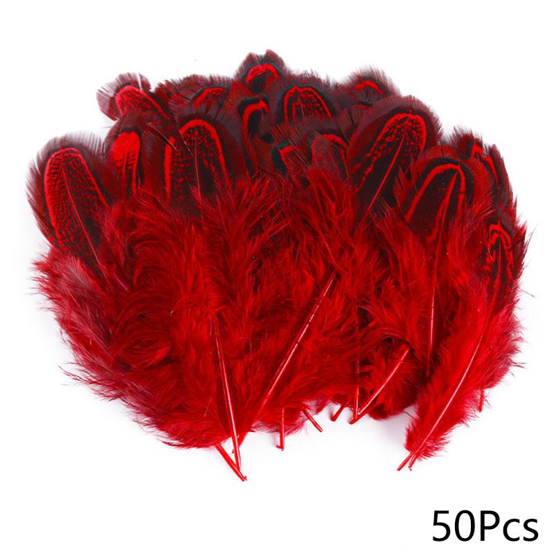 50 шт DIY Craft Jewelry Accessories Natural Feather 4-8 см Crafts Handmade Materials Clothes Bags Sheeting Decoration