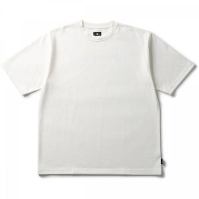 Snow Peak Новый стандартная футболка с принтом логотипа Мужской крой Сшитая Off-white Размер XL Nsd Ts 25au004