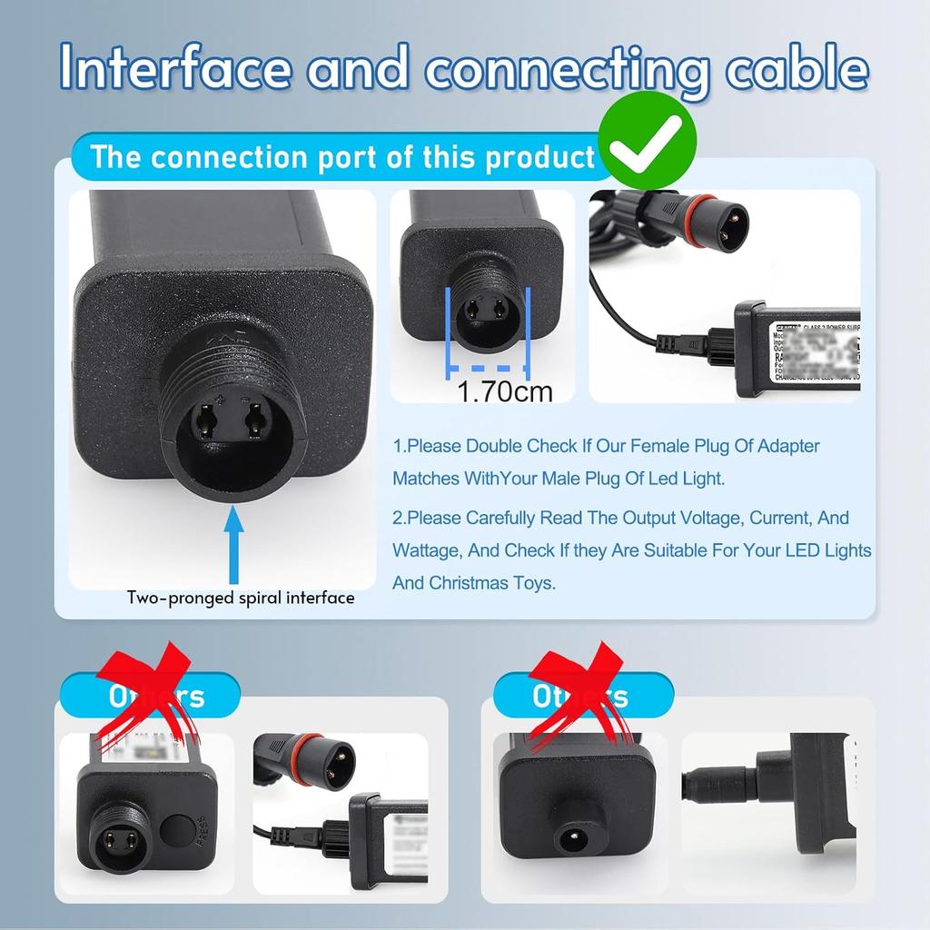 Replacement 24V 0.25A 6W LED Transformer for CZJUTAI JT-DC024V0250-C Class 2 Power Supply IP44 LED Light Controller Low Voltage Transformer for