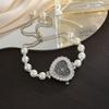 Heart-shaped Quartz Watch Pearl Women Wristwatch Fashion Ladies Watch  Wrist Decoration