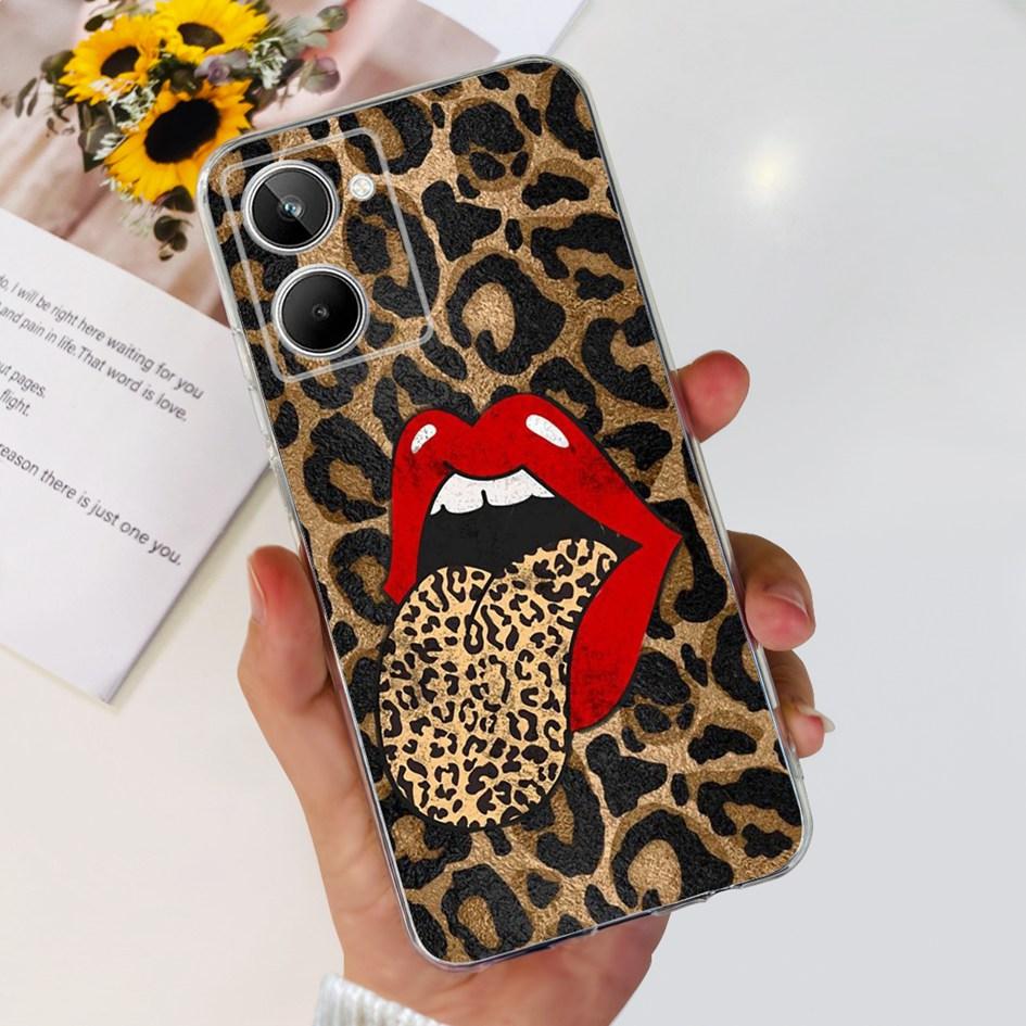 Чехол для Realme 10 RMX3630 Задняя крышка Милый мультяшный панда Тонкий мягкий прозрачный силиконовый чехол для телефона Для Realme 10 Pro Plus RMX3687 Capa