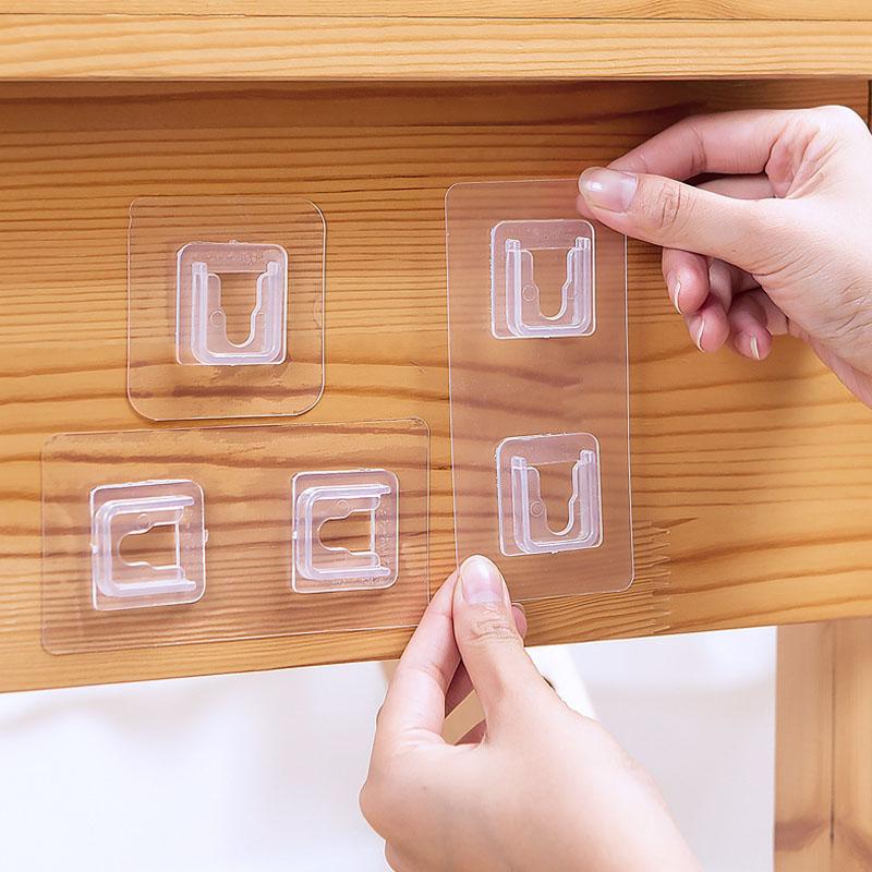 Вешалка Прозрачные крючки Клейкие присоски Сильные для кухонных чашек Присоски Двусторонние настенные крючки 5/10 Набор Аксессуары для украшений для ванной
