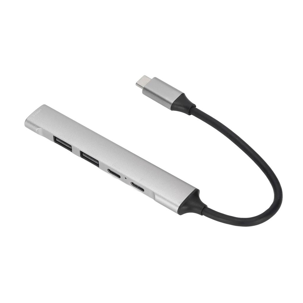 5 в 1 концентратор типа C, многопортовый, скорость передачи данных 5 Гбит/с, зарядка PD 60 Вт, алюминиевый сплав, разветвитель типа C