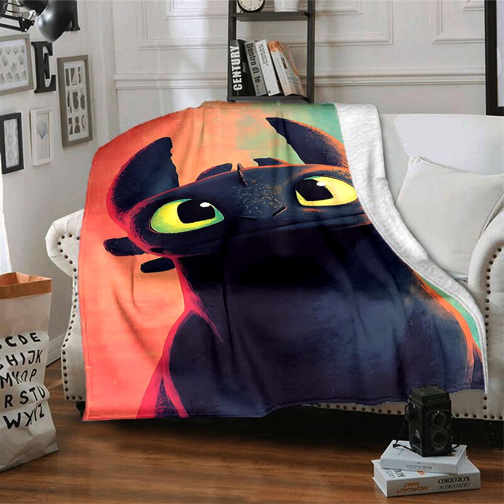 Dragon Yellow Eyes Blanket Soft Throw Blanket For Home Bedroom Bed Sofa Travel Office Solid Christmas Blanket