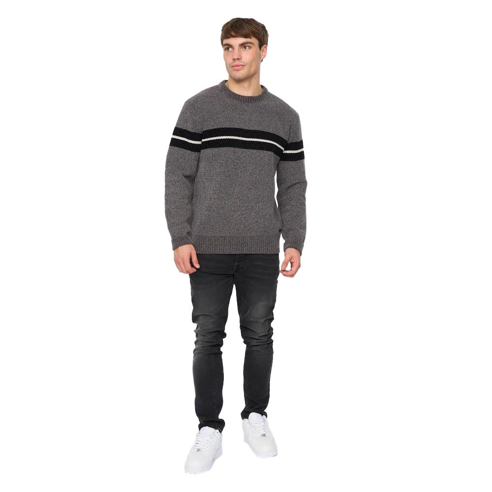 Crosshatch Mens Roundall Chenille Knitted Jumper