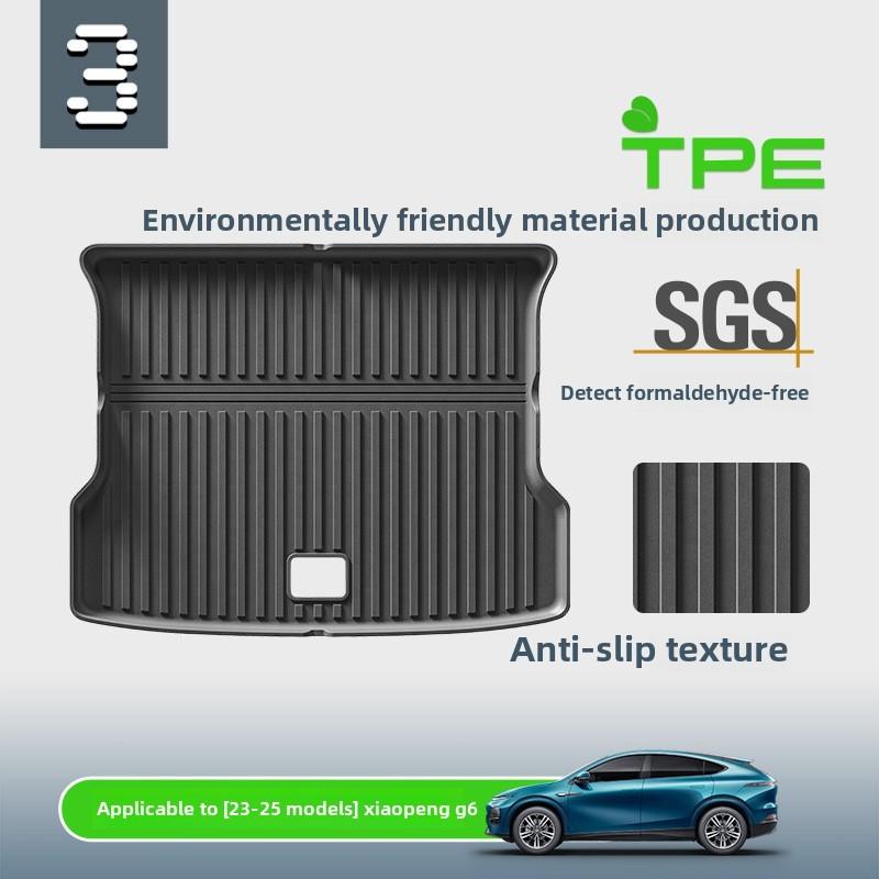 Car Trunk Mats Waterproof Cargo Mats TPE Floor Mats For Xpeng G6 2023 2024 2025 Interior Modification Accessories