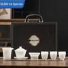 Ink Wash Ice Jade Porcelain Light Luxury Tea Set