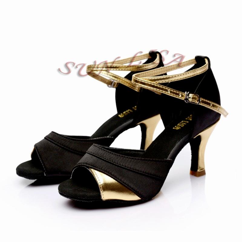 Женская танцевальная обувь Обувь для бальных танцев Латинская женская обувь с открытым носком Каблуки Женская танцевальная обувь Каблуки 5/7 см Sapato Feminino