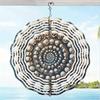 Metal Skull Vortex Spiral Wind Chime Outdoor Hanging Decor for Garden Patio Balcony Gothic Art with Intricate Design Mystical Craftsmanship