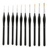 Набор кистей для рисования деталей, 10 шт., профессиональные миниатюрные художественные кисти для рисования, нейлоновые волосы