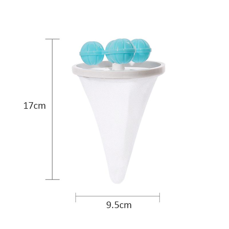 Reusable Washing Machine Hair Filter Floating Hair Filtering Pet Fur Hair Removal Catcher Mesh Dirty Collection Cleaning Balls
