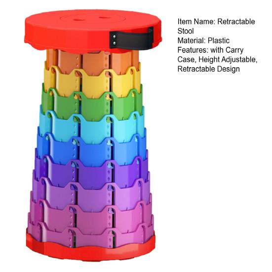 Складной стул с ручкой для переноски Портативный Регулируемый по высоте Легкий Сверхпрочный