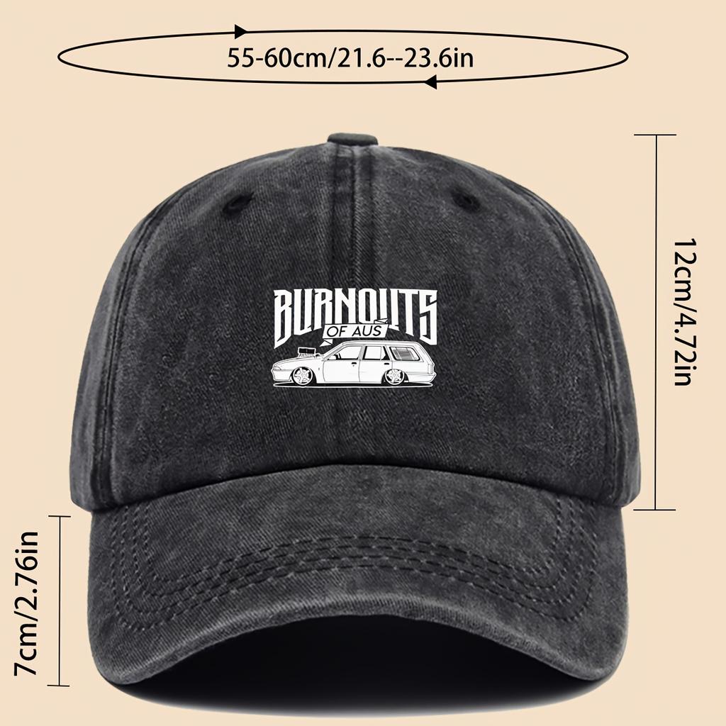 Trendy style pattern car culture theme printed baseball cap trucker hat dad hat