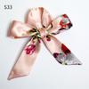 Good Ties Ribbon Small Scarves Silk Spring and Summer Long Scarves Girls Thin Narrow 4cm*85cm Hair Band Bundled