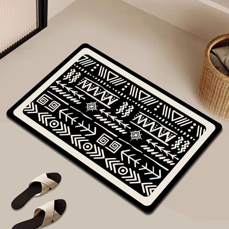 Коврик для пола Diatom Mud для дома, простые линии, коврик для ванной, коврик для входной двери