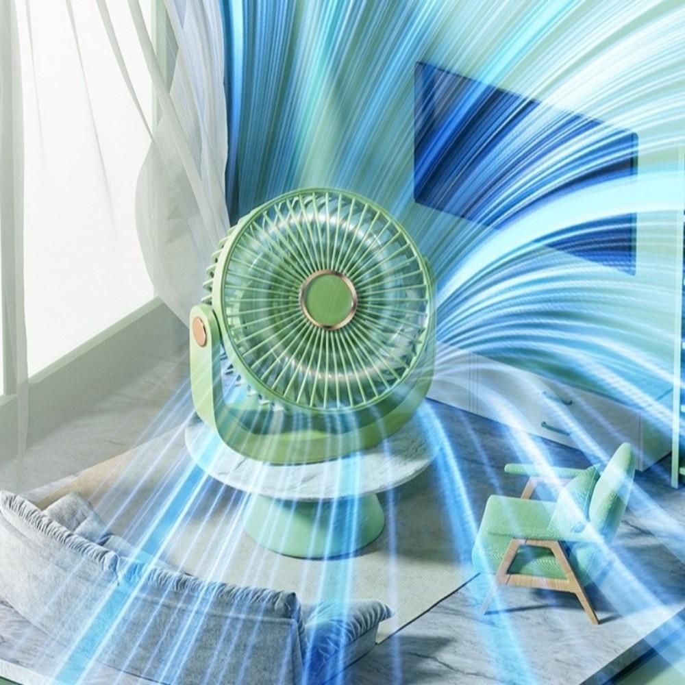 5 Speeds Ceiling Fan 360° Rotation Electric Table Fan Portable Desktop Fan Bedroom