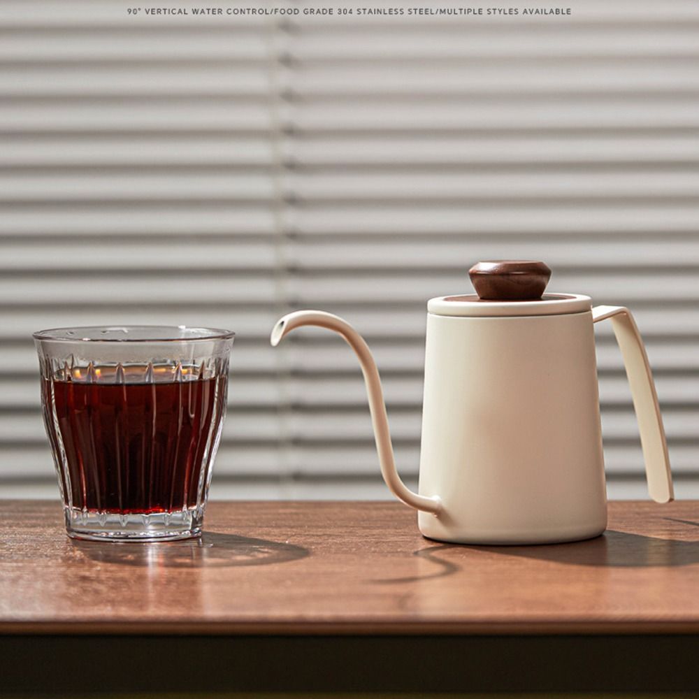 304 Stainless Steel Goose Neck Coffee Pot 300ml Capacity Hand Brewing Kettle Hand Brewed Coffee