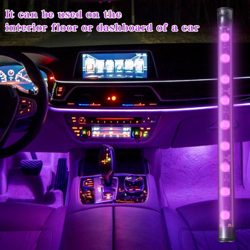 LED Automotive Bar Strip Lights Universal Car Interior Atmosphere Light Mood Foot Cigarette Lighter USB Decorative Signal Lamp