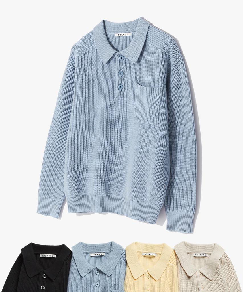 SUARE Sporty Club Collar Knit - 4 Colors