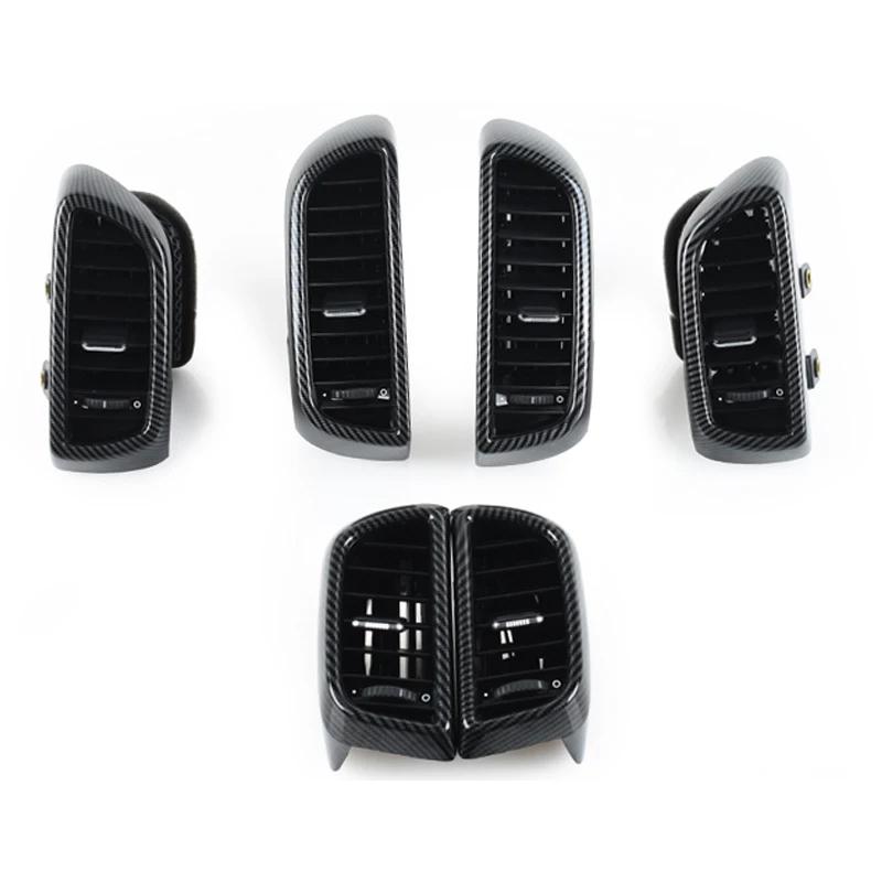 Для Porsche Cayenne 2011-2017 7P5819703 7P5819704 Углепластик Передняя Решетка Вентиляционного Отверстия Кондиционера A/C В Сборе Аксессуары
