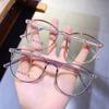 Прозрачные Ультралегкие Очки Круглая Оправа Плоские Зеркальные Очки Классические Прозрачные Очки Женские