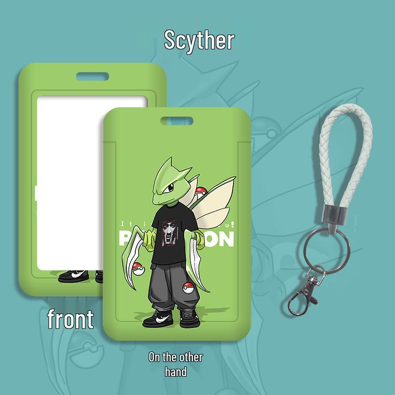 Cartoon Lanyard ID Holder for Students: School, Bus, Meal, or Work Badge