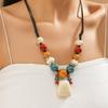 2023 Retro Ethnic Bohemian Ceramic Pendant Necklace for Women