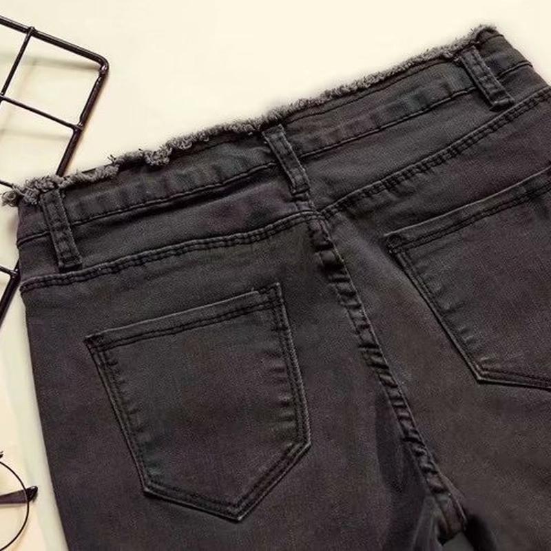 SCIONE Леггинсы, эластичные джинсы, детские леггинсы большого размера, узкие, с девятью заостренными краями, маленькие леггинсы