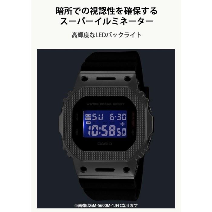 [Casio] Мужские часы G-Shock GM-5600M-1JF, Серебристые, С узором на безеле