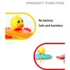 Детские игрушки для ванны, игры в воду, гребная лодка с цепочкой, плавающая плавающая мультяшная желтая утка для младенцев, раннее образование, ванная комната, пляжные подарки