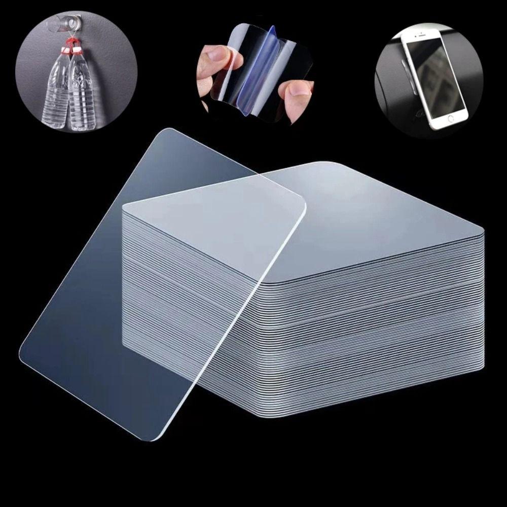 10pcs Super Strong Double Sided Nano Stickers Wall Hangings Sticky Tape Resistant Adhesive Patch