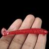 20Pcs Fishing Lures Soft Baits with T-Tail Vibrant Color Mini Size Portable Flexible Fake Lures Artificial Baits