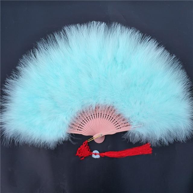 Складной веер с перьями Лолиты, японская милая фея, темно-готический придворный танец, ручной веер, художественный ремесленный подарок, украшение для свадебной вечеринки