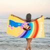 1pc Ms Rachel1 Beach Towel, Beach and Seaside Swimming Pool Equipment, Fashion Pattern, Rectangular, Travel Essentials
