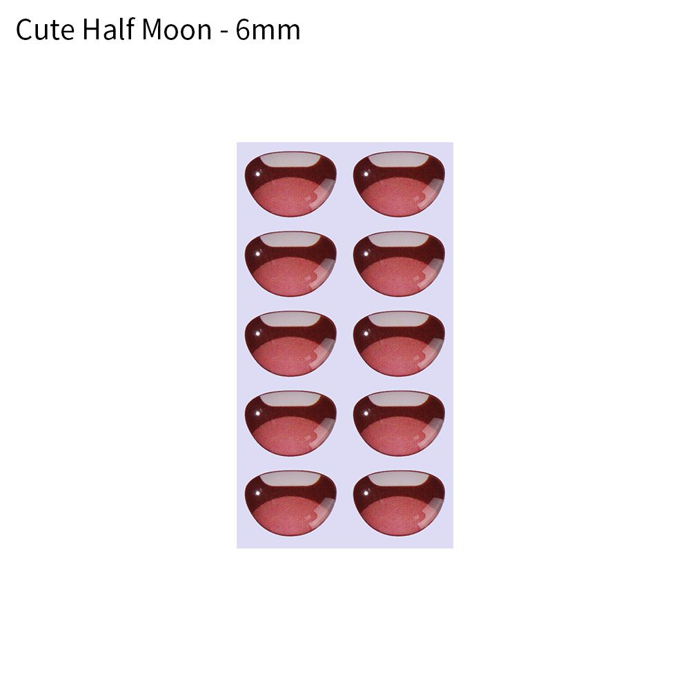 Glass crystal cute Anime Figurine Doll Cartoon Mouth Stickers MouthChips Paper Face Organ Paster