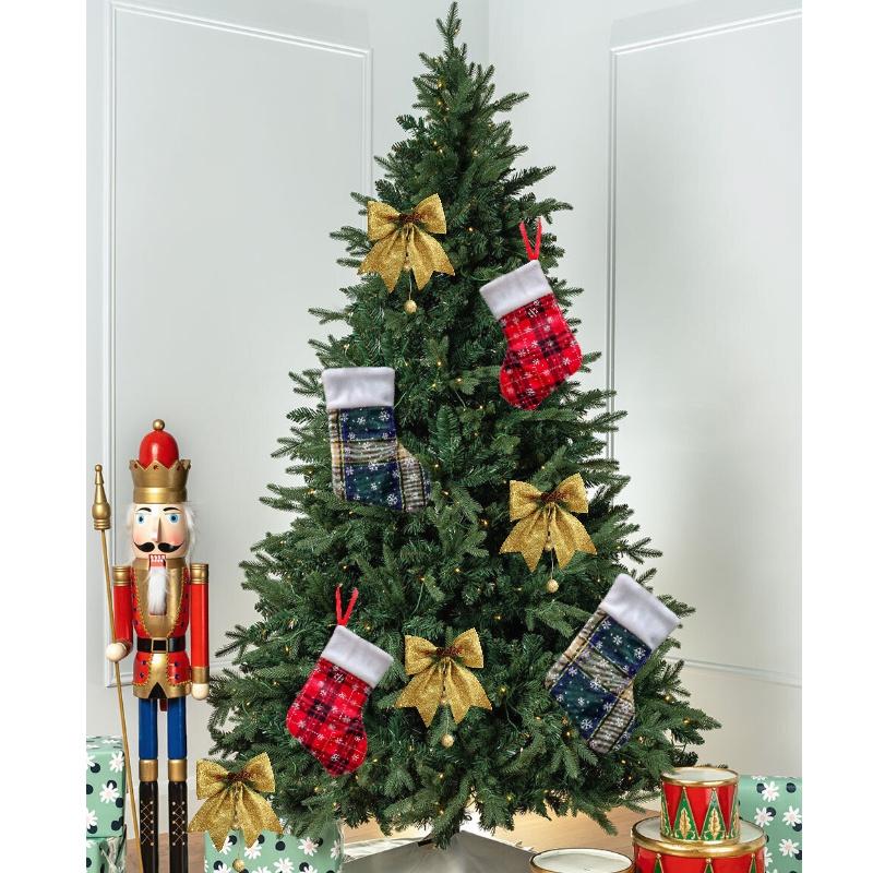 Рождественские маленькие чулки Подарочный мешок Украшение камина Праздничная Рождественская вечеринка