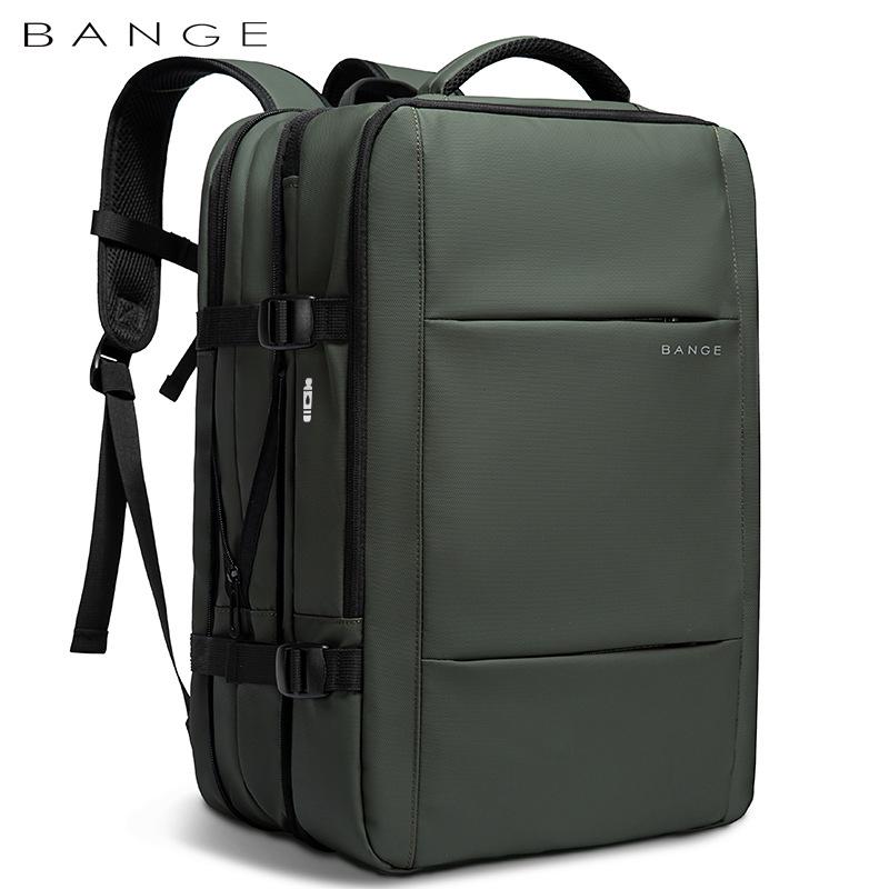 BANGE Men's High-Capacity Business & Travel Laptop Backpack