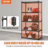 Storage Shelving Unit, 5-Tier Adjustable, 2000 lbs Capacity, Heavy Duty Garage Shelves Metal Organizer Utility Rack, Black, 36" L x 18" W x 72" H for