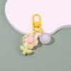 Cartoon Charm Bag Pendant Cute Flower Car Keychain Girl Gift Friendship Headphone Case Decoration Keyring Party Jewelry