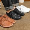 Fashion Wide-headed Men's Summer New Fashion with Light Leather Surface Waterproof Sports Casual Barefoot Shoes Large
