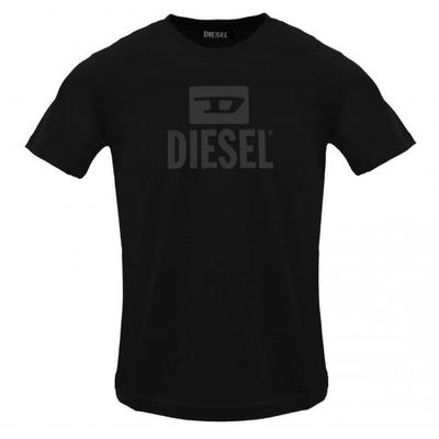 Мужская однотонная футболка с логотипом Diesel