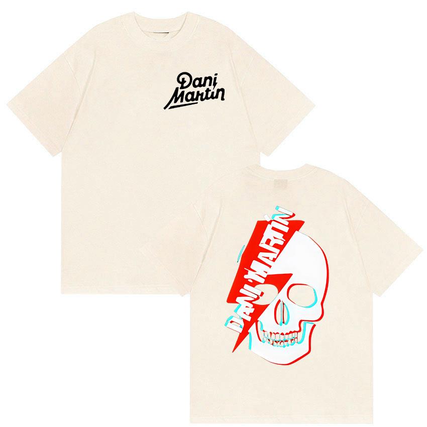 Rock Band Dani Martin Tour 2026 Merch T Shirt Mens Vintage Gothic Oversized Cotton Tshirts Man Hip Hop Punk Clothing Tshirt