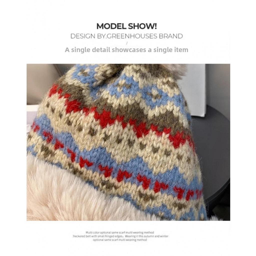 Autumn and Winter Women's Knitted Plush Hat, Thickened Lei Feng Hat, Women's Outdoor Cold Proof Fisherman Hat, Versatile Ear Protection Cover