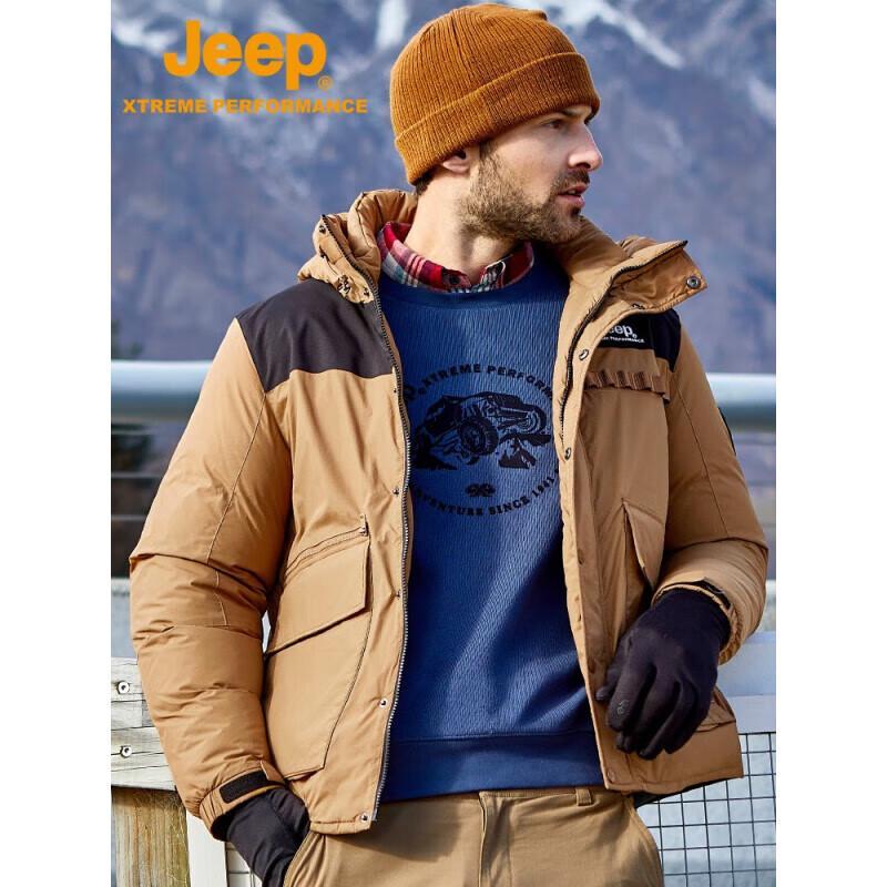 Jeep Мужская утепленная парка для улицы на зиму