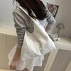2025 New Small Fresh Chiffon Small Flower Shoulder Back Heart Bag Shopping Bag Ins Large Capacity Casual Tote Bag