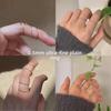 0.5mm Ultra-Thin Titanium Steel Niche Design Smooth Ring - Elegant and Minimalist Index Finger Ring